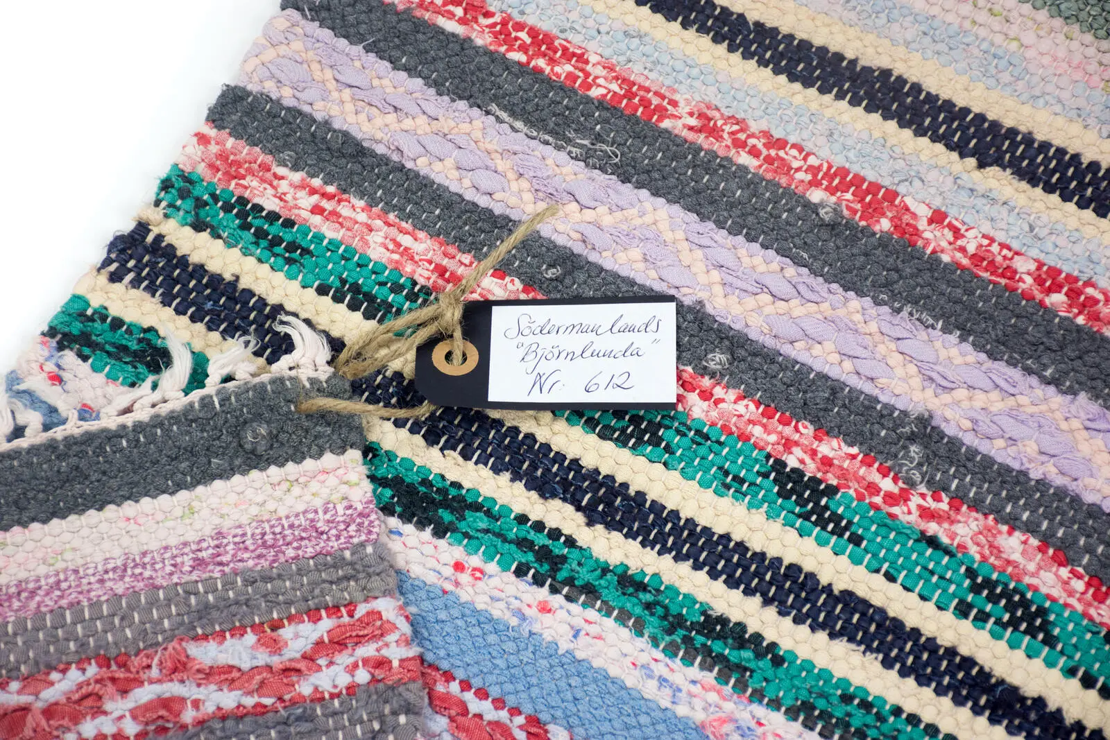 Swedish rag rug Södermanlands Björnlunda - Image 2