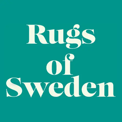 Vit logo på teal kvadratisk med ram